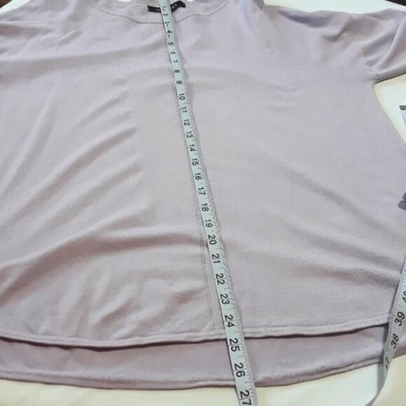 Womens Sz L Purple Lavender Fairy Soft Viscose Blend Long Sleeve Top Ellen Tracy - Picture 10 of 12